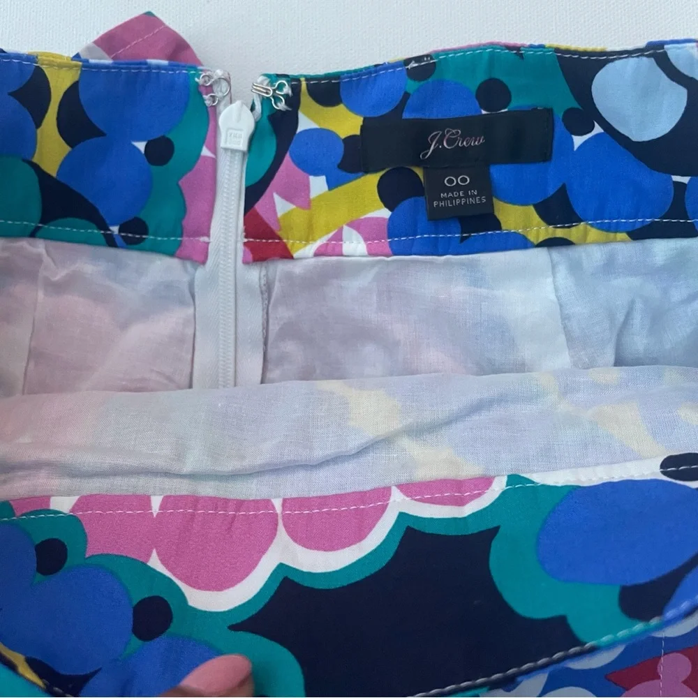 J. Crew Tie-back tulip skirt in Ratti® kaleidoscope floral (00) - Picture 6 of 10